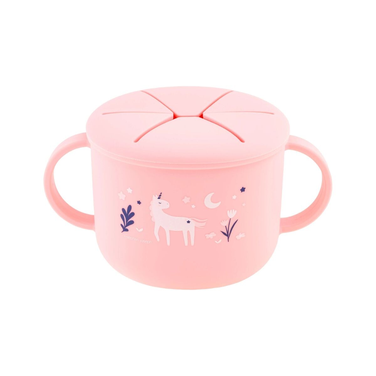 SNACK.SJ - Taza De Silicona Para Snacks 6m+ Stephen Joseph - Unicornio 