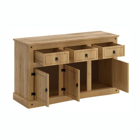 Mueble Aparador Línea Mexicana RUSTICO MEX011 3 Puertas 3 Cajones - Natural Mueble Aparador Línea Mexicana RUSTICO MEX011 3 Puertas 3 Cajones - Natural