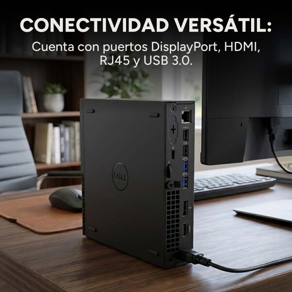 Mini Pc Dell i5-7500t 2.7 G 8Gb Ram 256Gb SSD Windows 11pro Color Negro