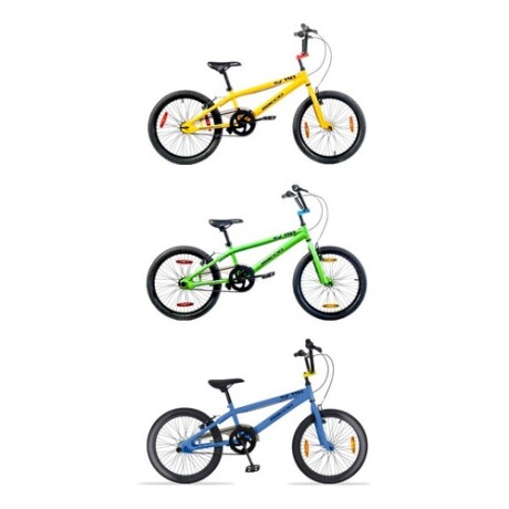 Bicicleta Baccio Fly Free BMX rodado 20 con picadores TURQUESA