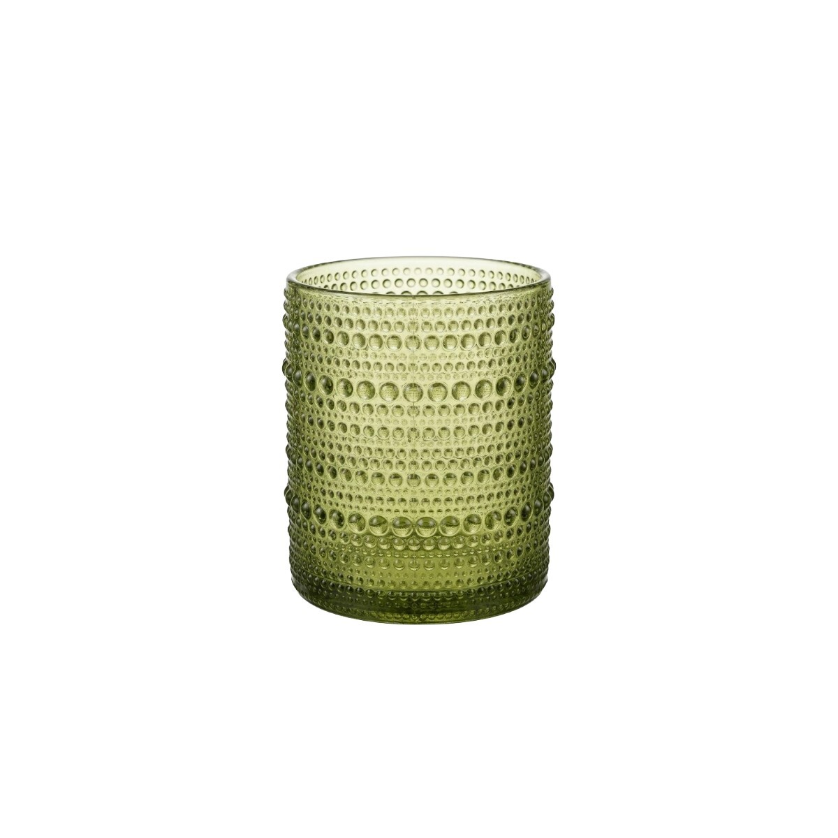 VASO DE VIDRIO VERDE 8X10CM 