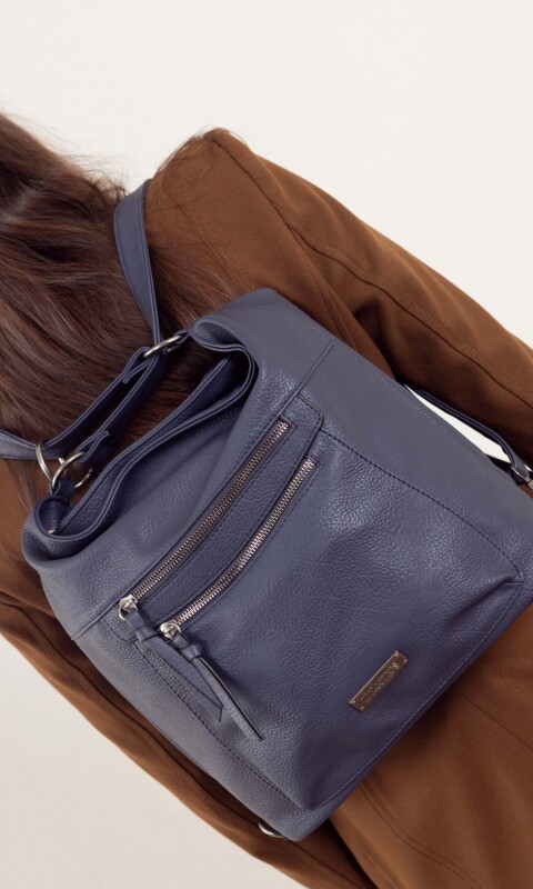 CARTERA MOCHILA ESTHER AZUL NOCHE