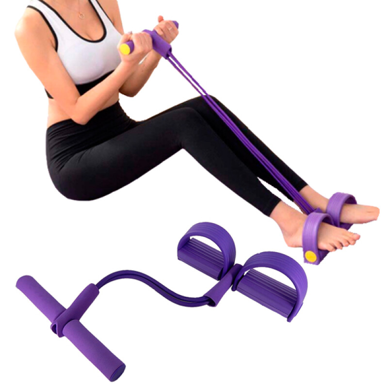 Banda Elástica Con Apoya Pies Active Training Violeta
