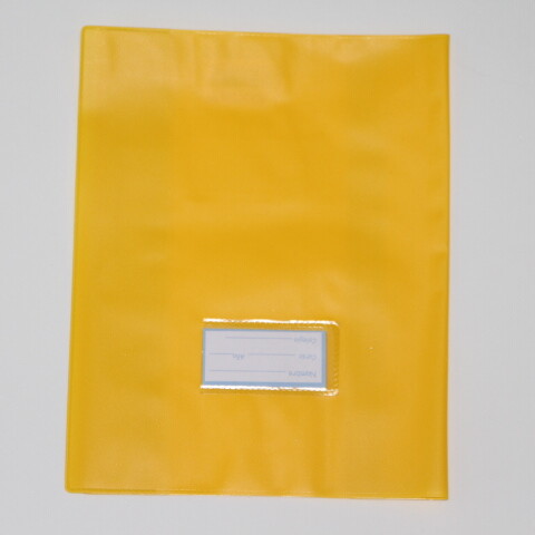 FORRO PLASTICO P.V.C. PARA CUADERNO COLOR AMARILLO