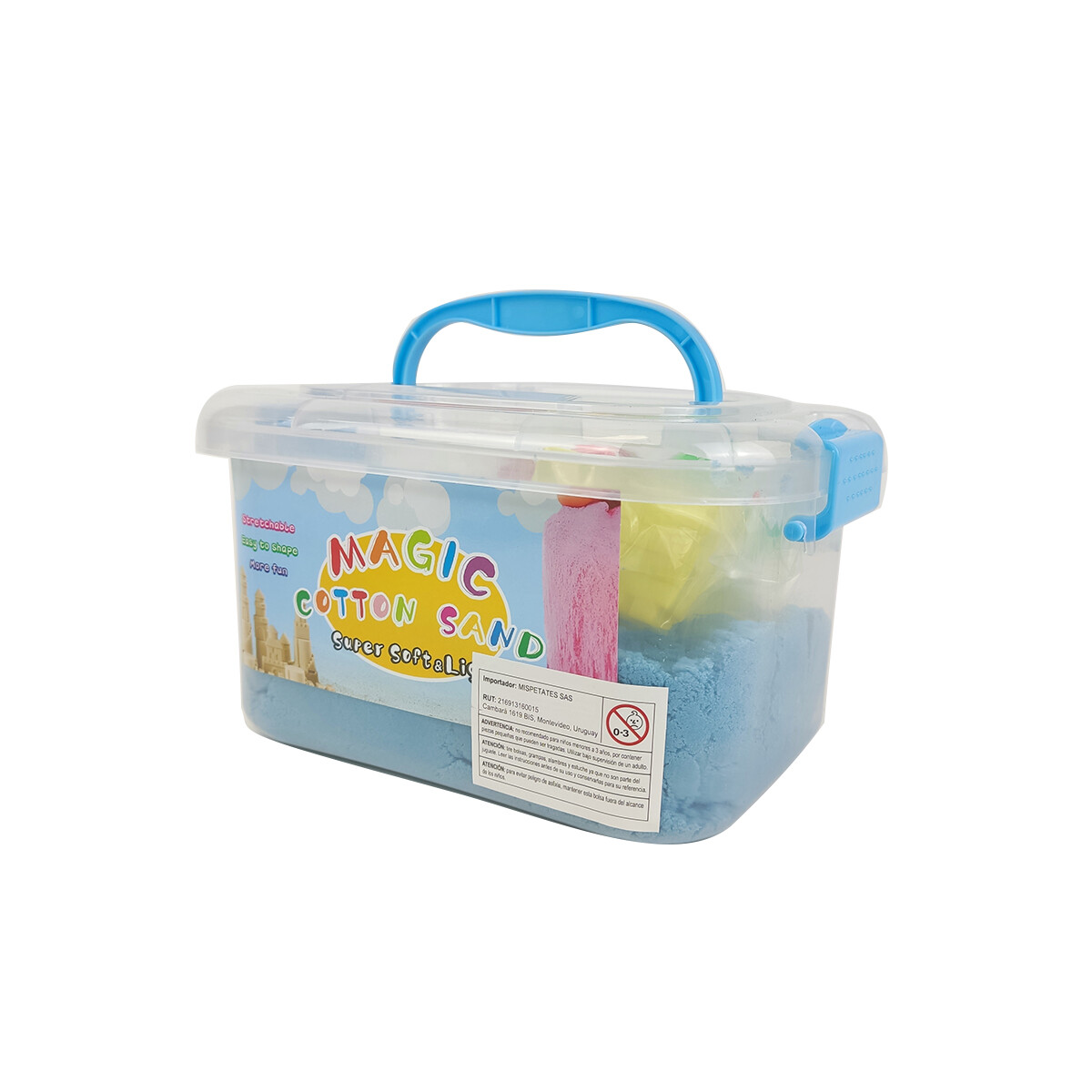 Set de arena mágica con accesorios - Celeste 