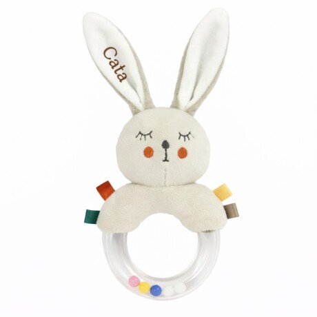 Su primer sonajero personalizado pink