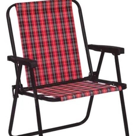 SILLA MOR ACERO (11) ALTA A CUADRO ROJO-NEGRO POLIET. SILLA MOR ACERO (11) ALTA A CUADRO ROJO-NEGRO POLIET.
