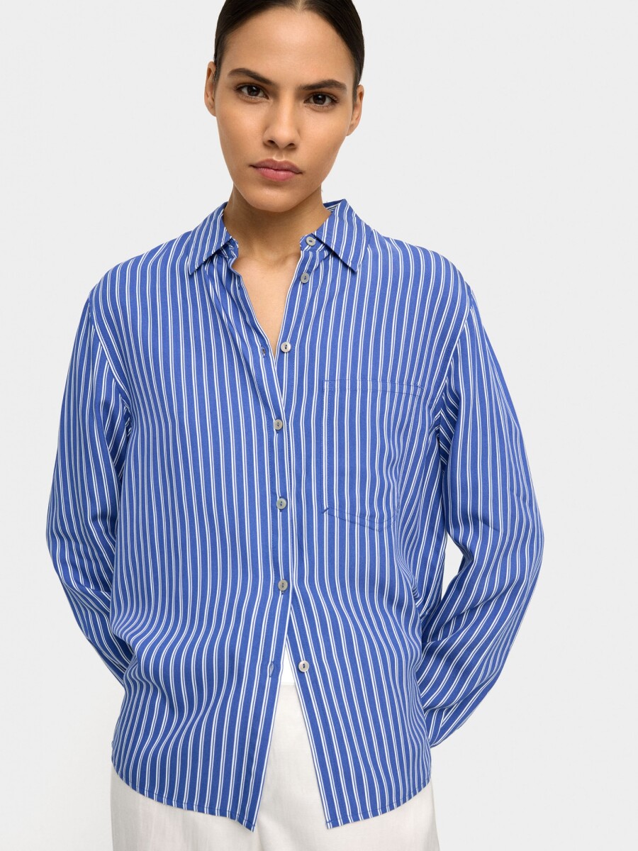 Camisa Con Rayas multicolor