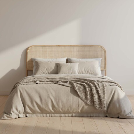RESPALDO SUPER KING RATTAN NATURAL-BEIGE QUEBEC