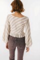 Top Zeia Rayas Beige