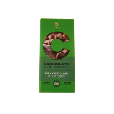 CHOCOLATE ICAM CON AVELLANA 100 GRS. Chocolate Icam C/avell.100g