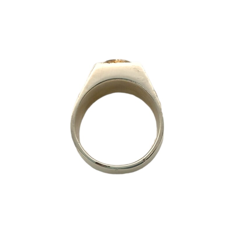 Anillo Mesa-Plata y Oro-Piedra Onix-AN5173 conpiedra
