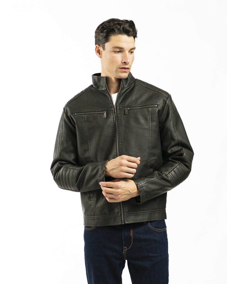 Campera Cuero JL1-25 - Marron 