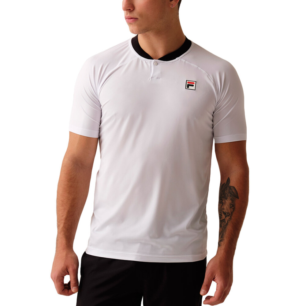Fila polo masculina classic - blanco/negro Blanco-Negro