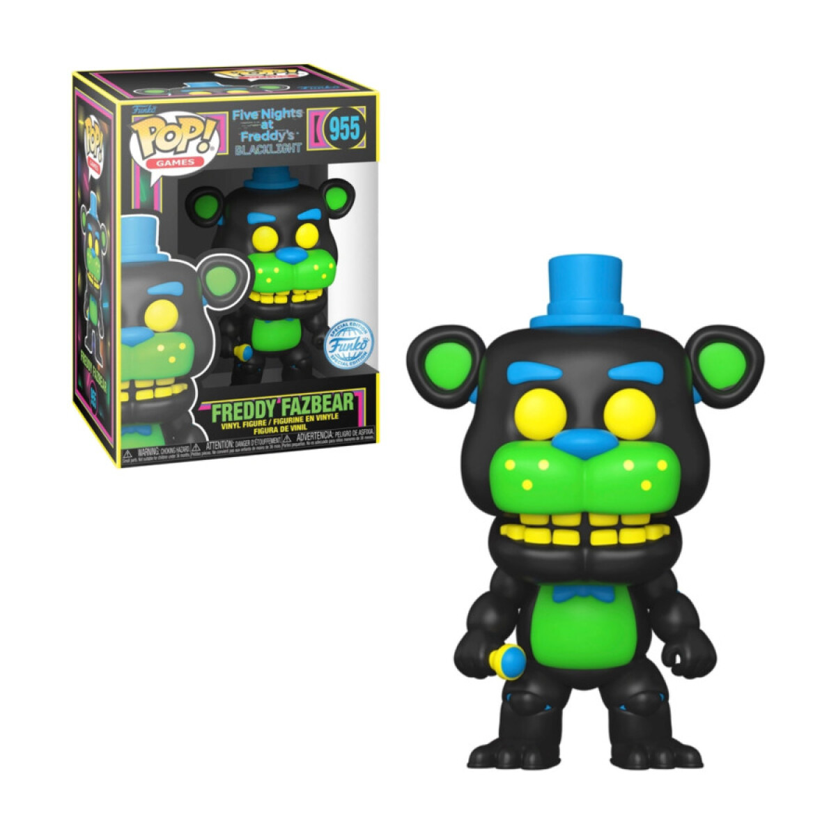 Freddy · Five Nights At Freddy's [Exclusivo · Blacklight] - 955 