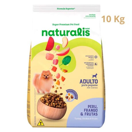 NATURALIS ADULTO TURKEY CHICKEN & FRUITS RAZA PEQUEÑA 10.1 KG Naturalis Adulto Turkey Chicken & Fruits Raza Pequeña 10.1 Kg