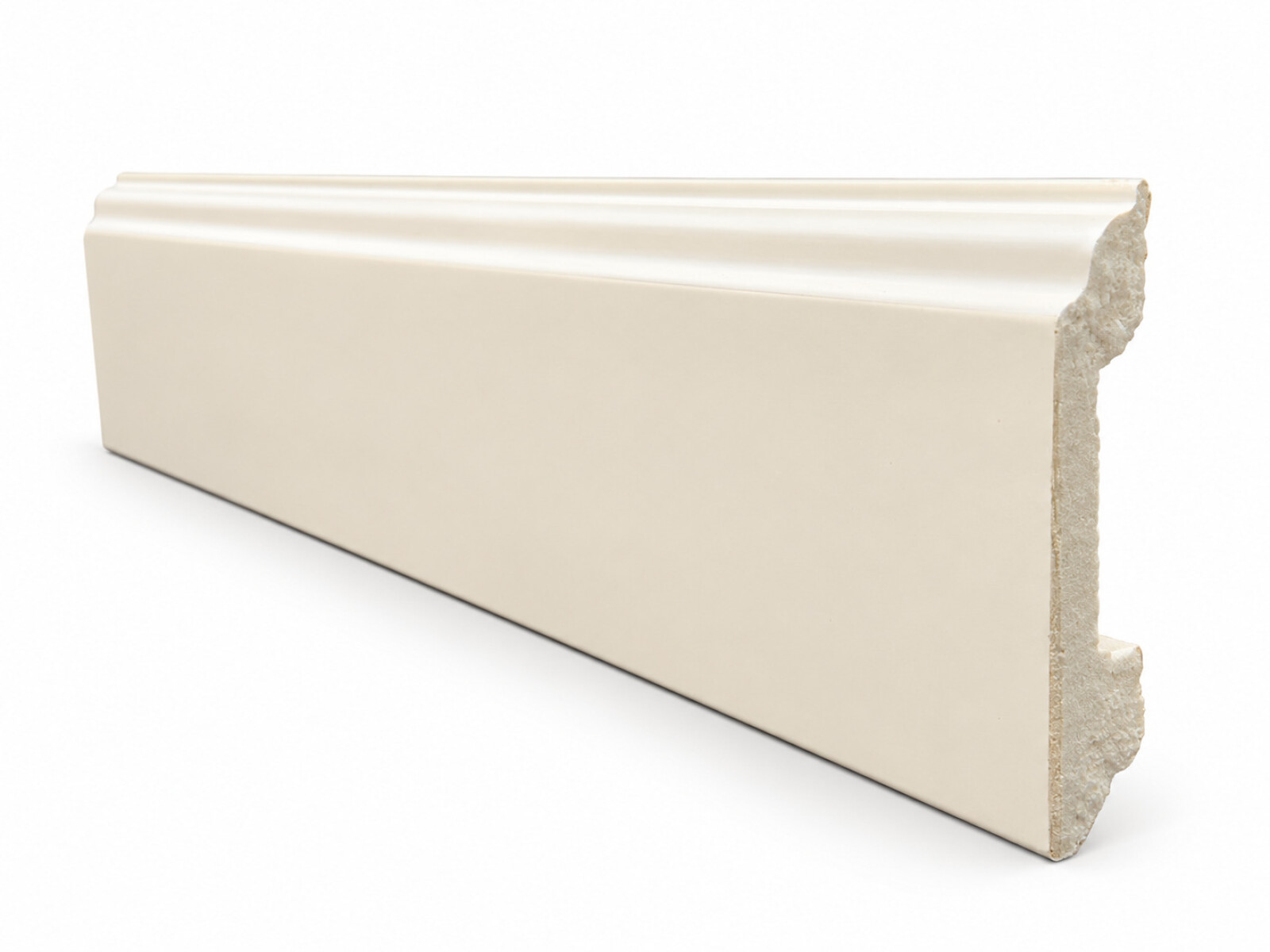 Zocalo de EPS 12mm X 75mm X 2,40 Mts. 514p Paloma Blanco 