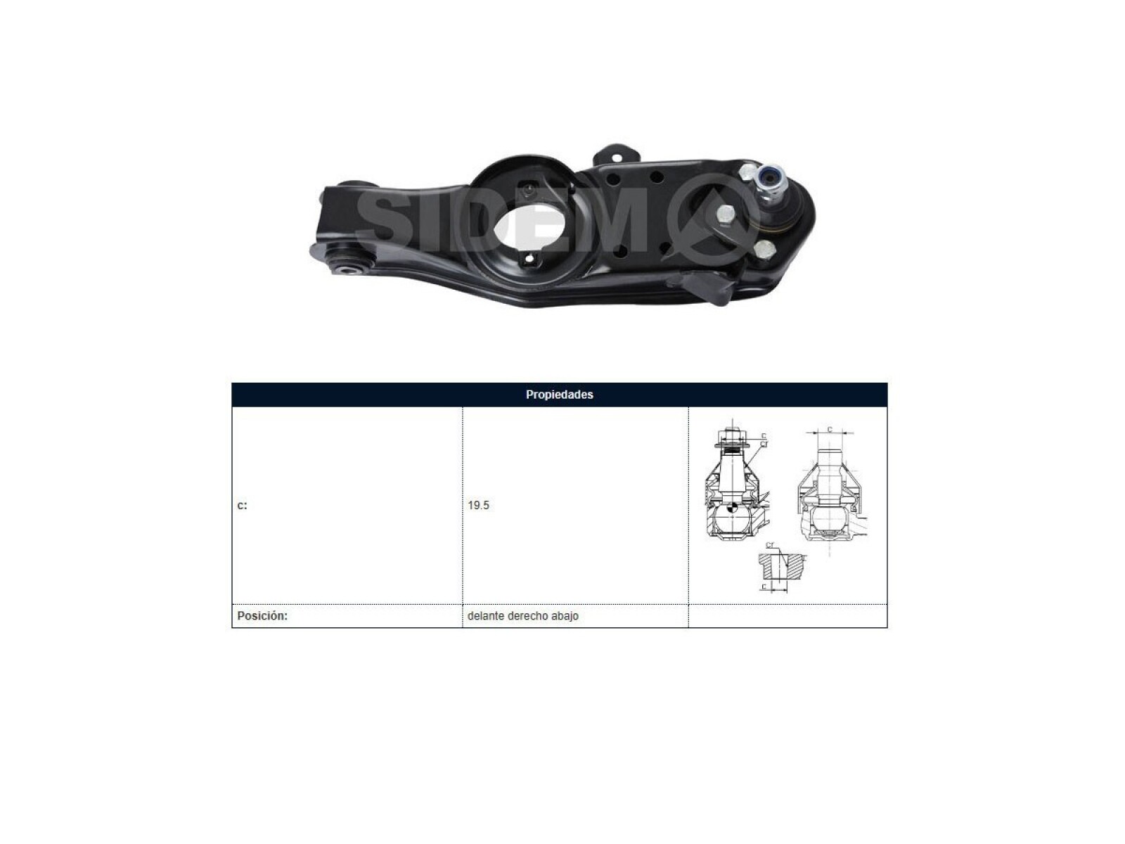 Parilla De Suspension Delantera Mitsubishi L200 96-06 Der 