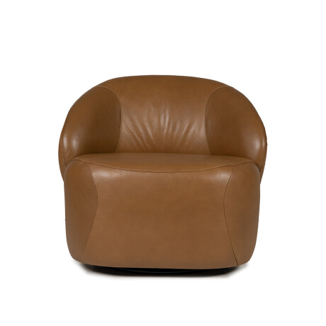 Butaca Zoey Giratoria - Cuero Natural 1016 (Nozes)