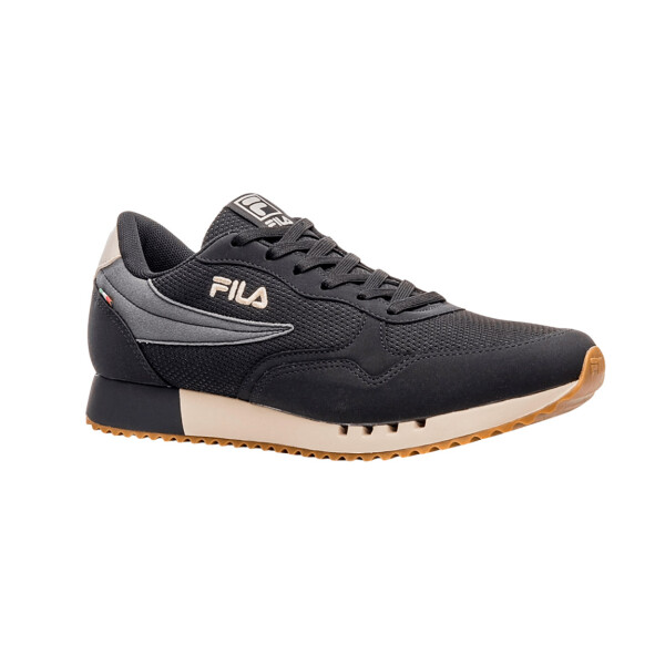 FILA Euro Jogger Sport II para Hombre - Negro/Crema Negro-Crema