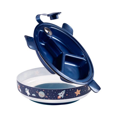 Plato Térmico con Ventosa para Bebé 318 ml Astronauta