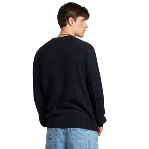 SWEATER LEIVA S-XL NEGRO