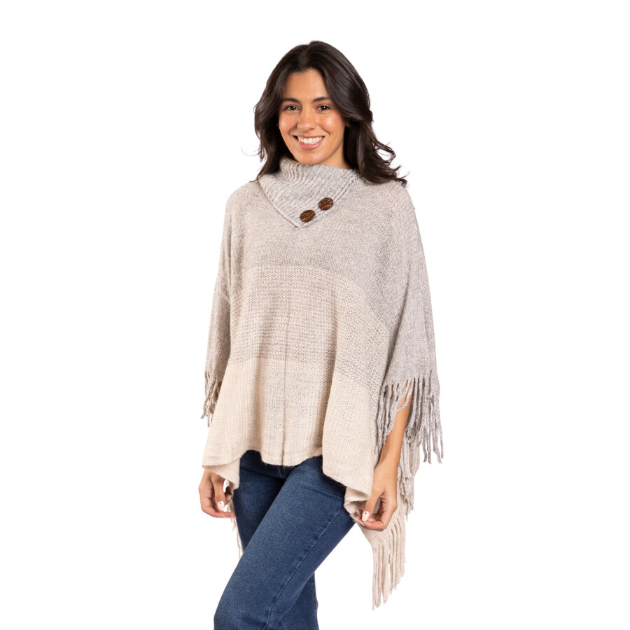 CHERRY PONCHO GREY