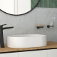 PORTA VASO METAL LINEA EPUYEN COLOR NEGRO MATE PARA BAÑO NEGRO