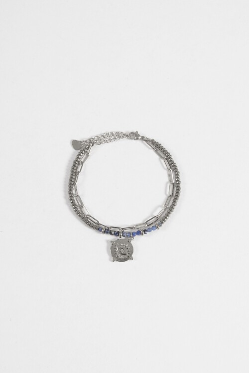 Pulsera acero mystic plateado