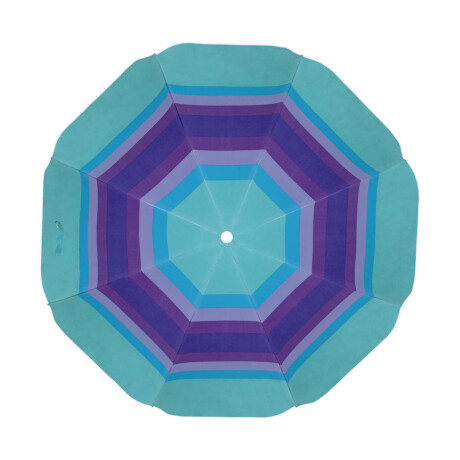 Sombrilla Playa Fashion MOR 1,80 M FPS 70 Protección UV Lila/celeste