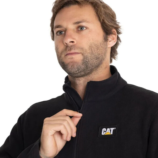 MICROFLEECE FULL ZIP - CAT NEGRO