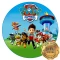 Lámina Paw Patrol Red.