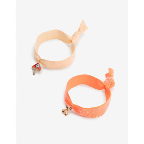 Set De Pulseras Elasticas Dorado