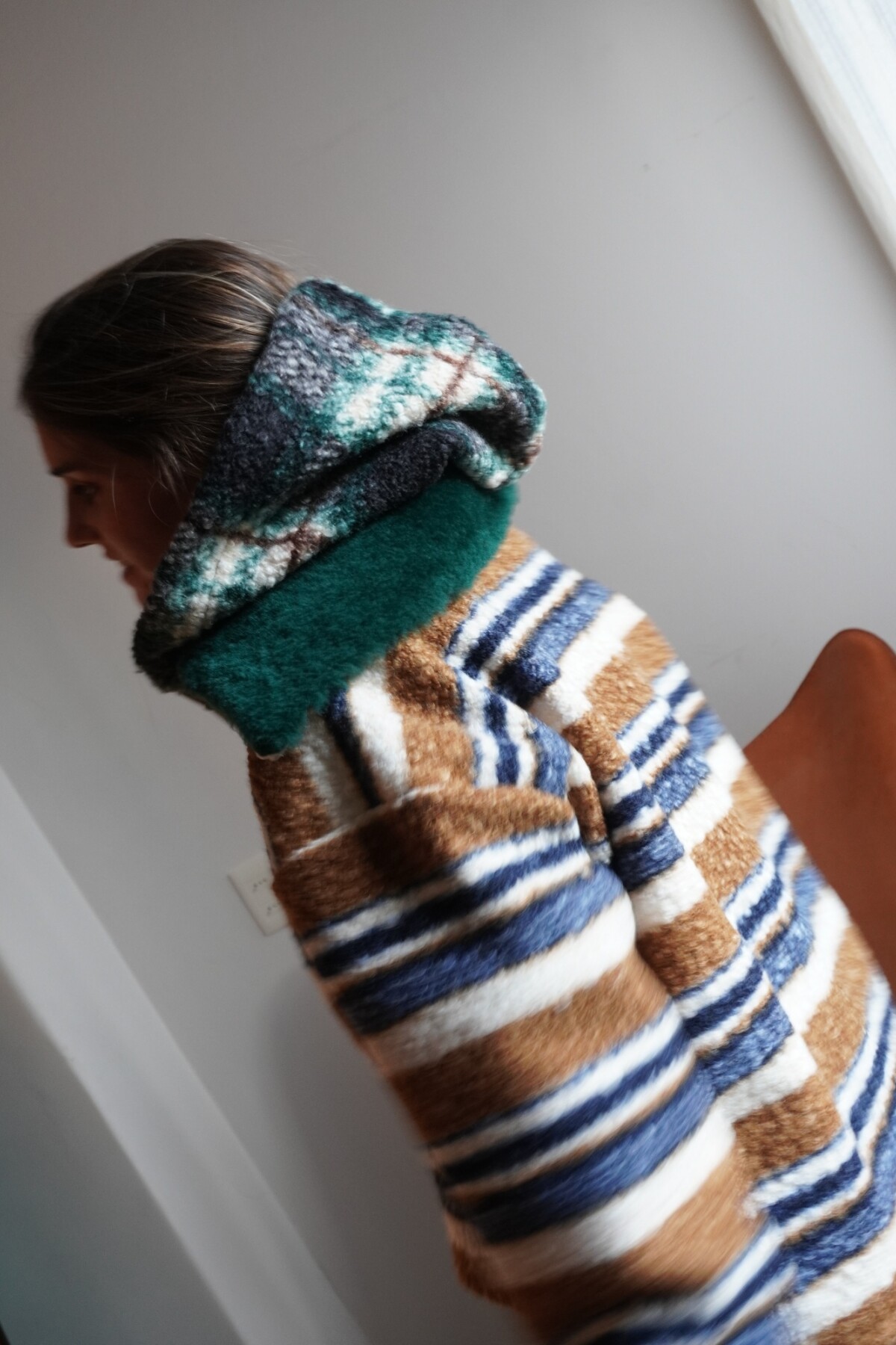 Buzo Crazy Bear Mostaza / Verde