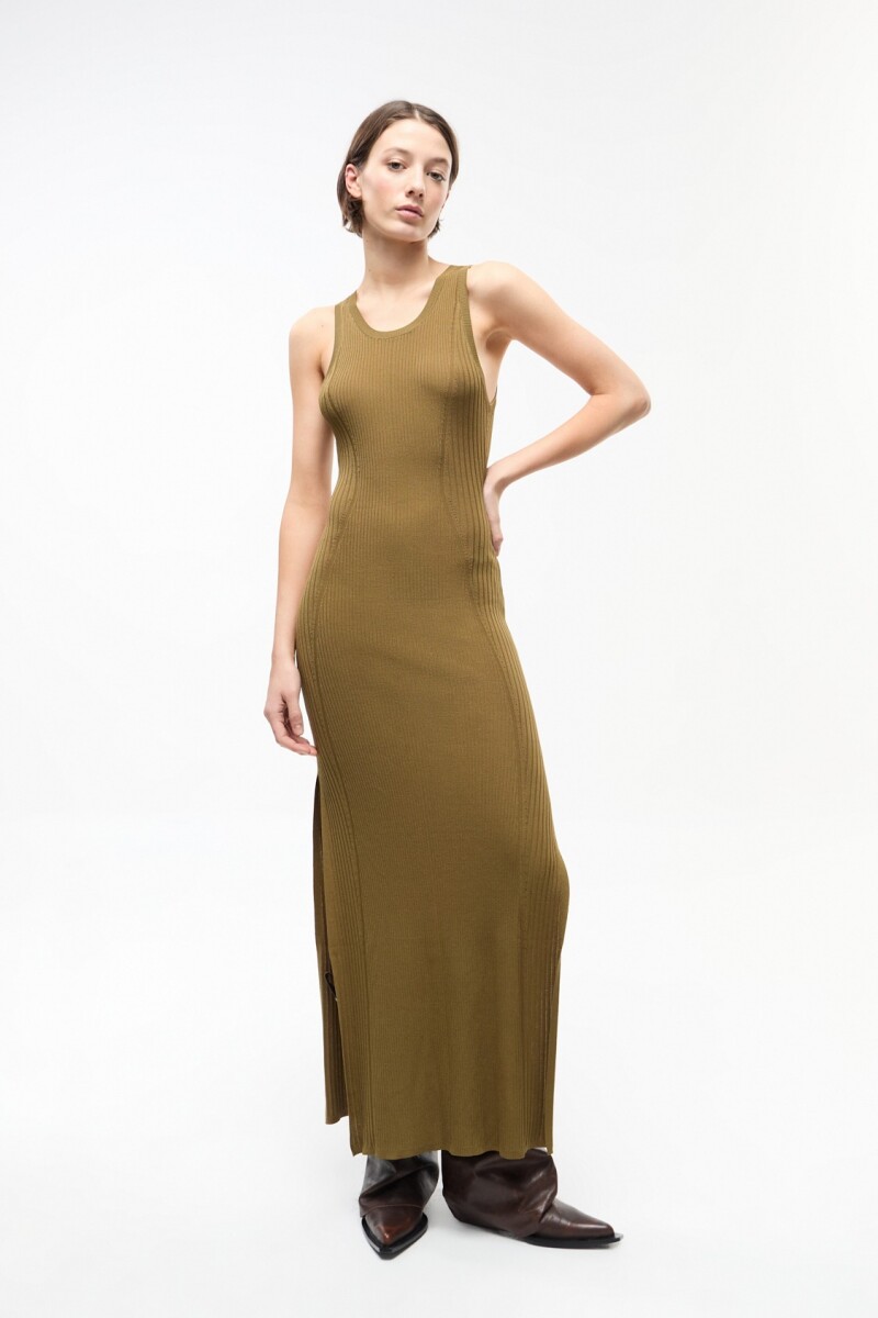 VESTIDO SCULPT Verde Oliva