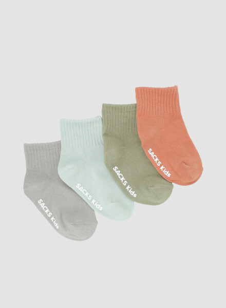 Pack x 4 medias lisas bebe con abs hg Variante 39