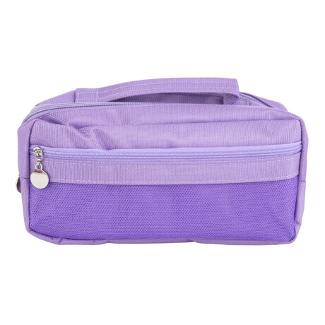 Cartuchera de lona doble cierre con bolsillo Cartuchera de lona doble cierre con bolsillo