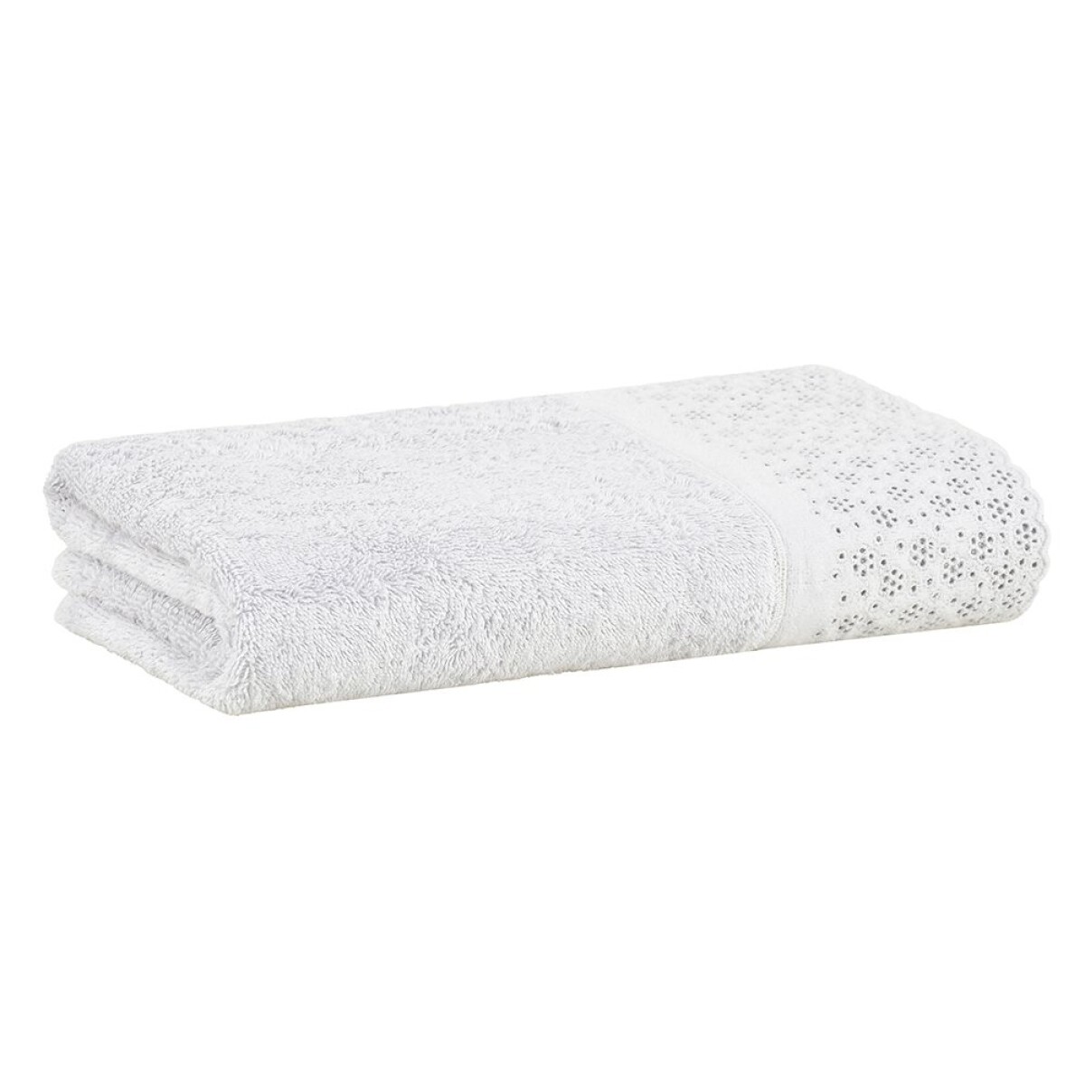 TOALLA ROSTRO APLIQUE LOVELY BUDDEMEYER - 500 G/M2 - 1831 / PLATA - 48X90 