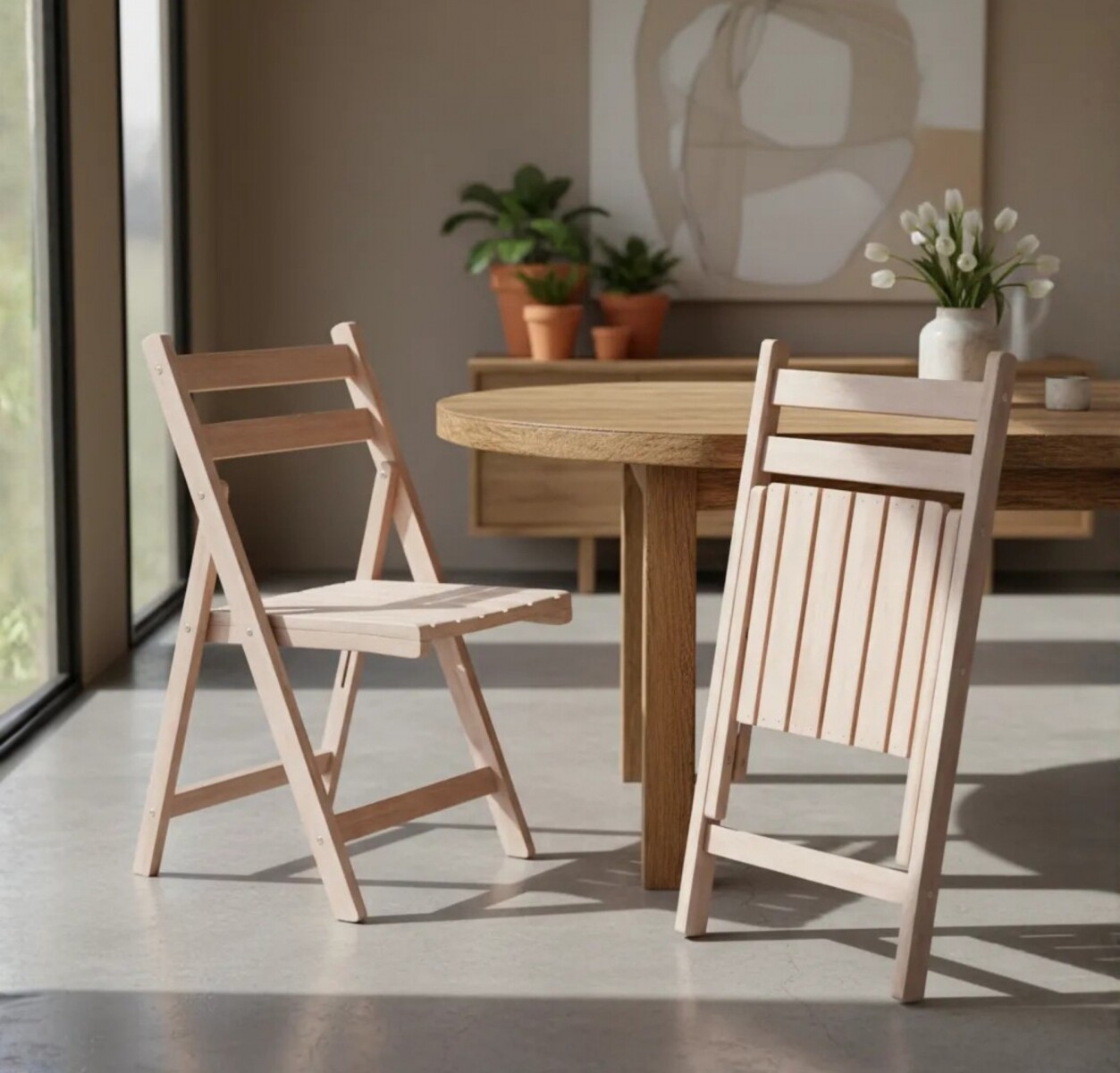 Silla Plegable Madera Eucaliptus 