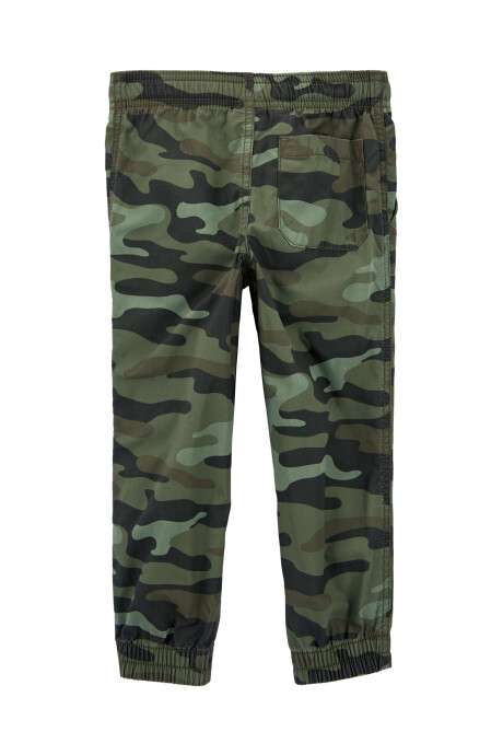 Pantalón de popelina diseño camuflado 0