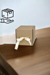 Caja aleta simple 11x11x11 cm MADERA