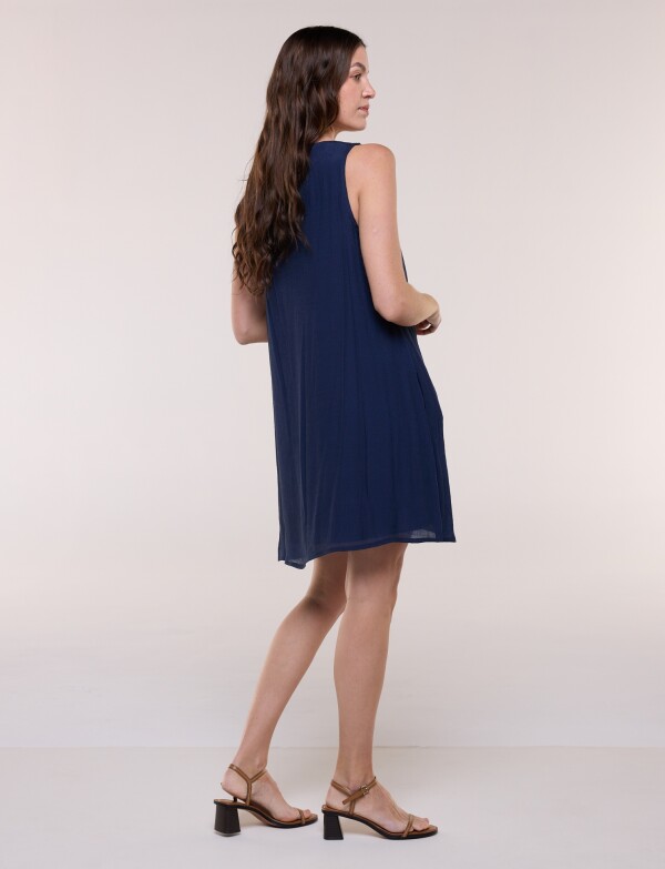 Vestido Botones AZUL