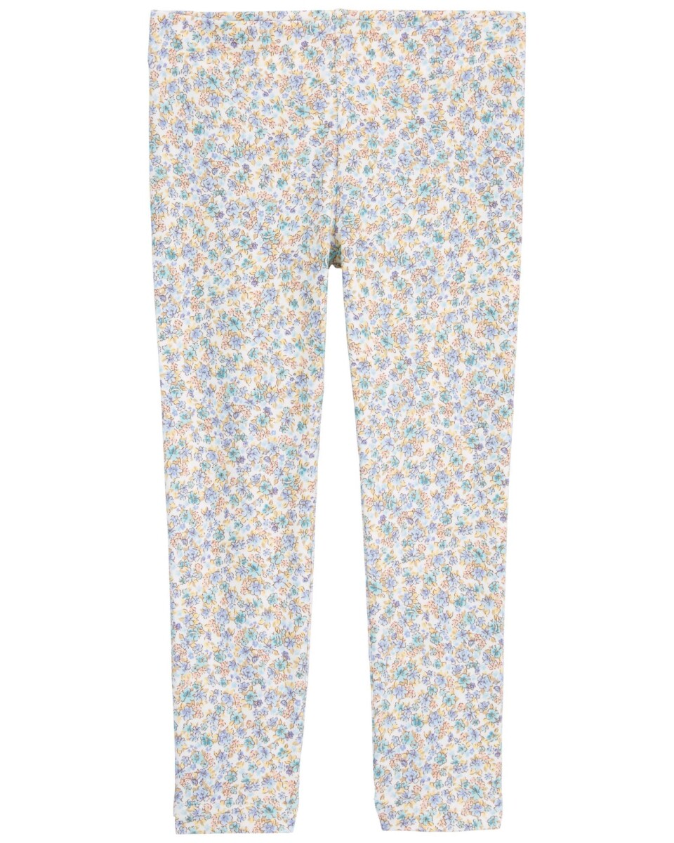 Calza de algodón diseño floral 