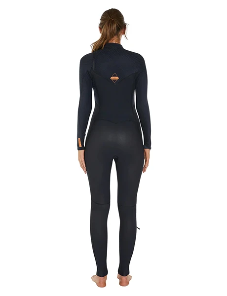 Hyperfreak Dama 4/3+ mm - Chest Zip Negro