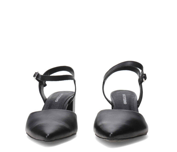 Zapato abierto con tobillera Preto