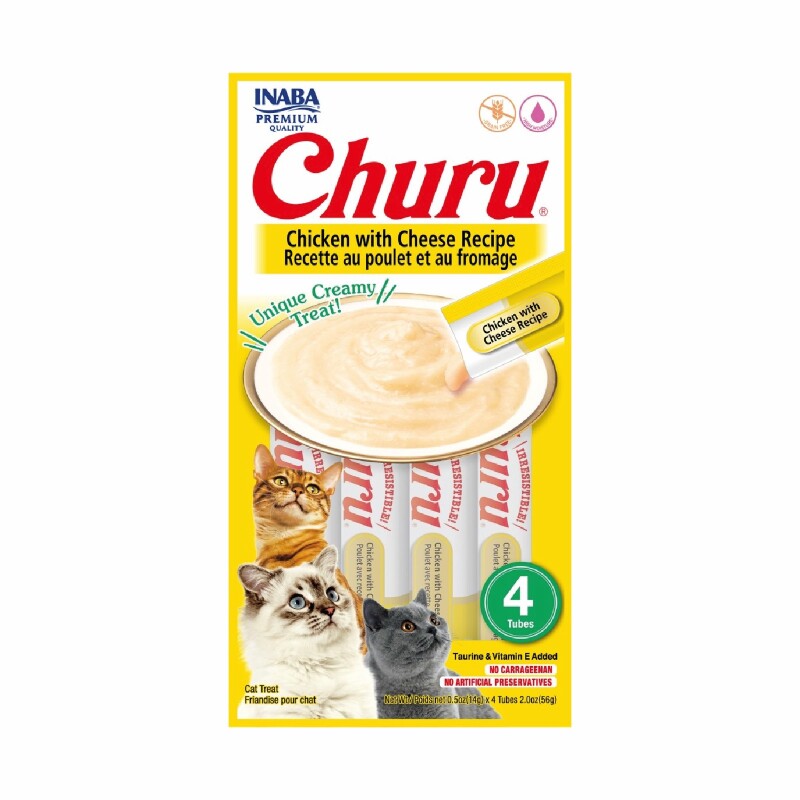 Churu Pollo con Queso 56gr (4 unidades x 14 gr) Churu Pollo con Queso 56gr (4 unidades x 14 gr)
