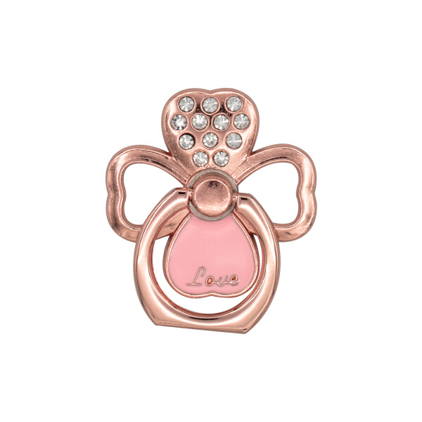 Anillo soporte para celular diseño trébol color rosa Anillo Soporte Para Celular Diseño Trébol Color Rosa