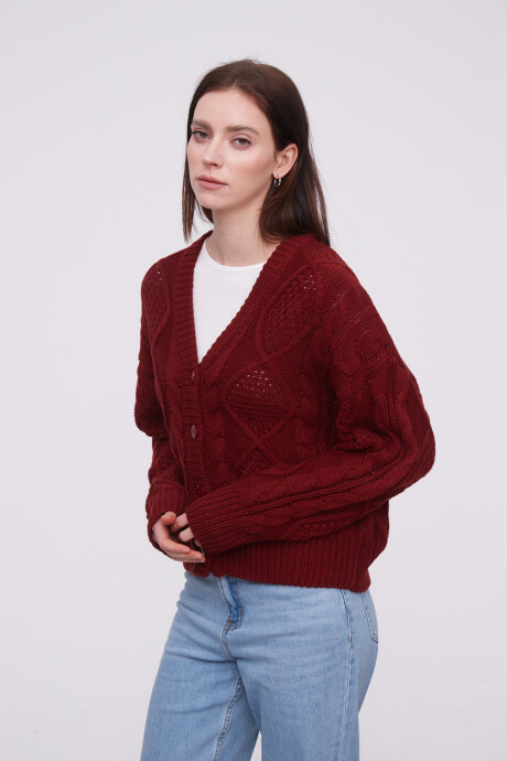 Cardigan Barto Bordeaux