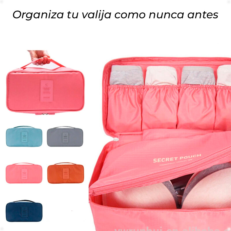 Bolsa impermeable organizador de valija, estuche de almacenamiento para viaje Rojo