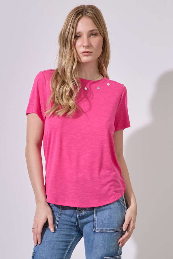 Remera Tachas FUCSIA